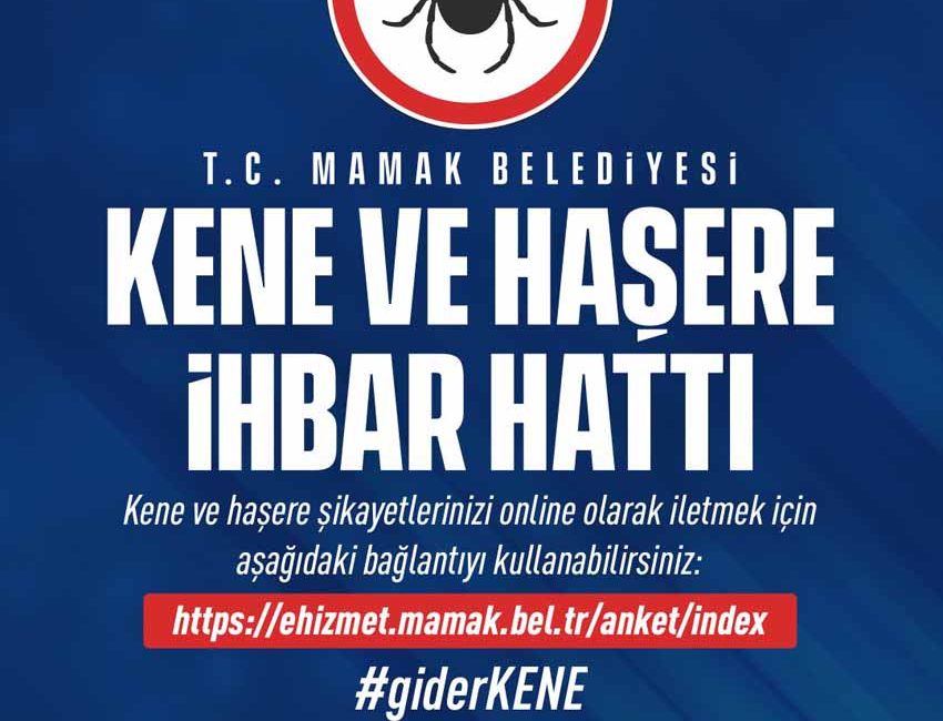 Mamak Belediyesi, yaz aylarında artış gösteren keneye ve diğer haşerelere