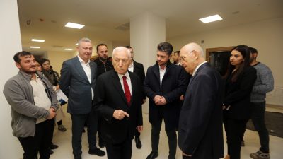 enimahalle Belediye Başkanı Fethi Yaşar, Prof.Dr. Mehmet Haberal ve Prof.