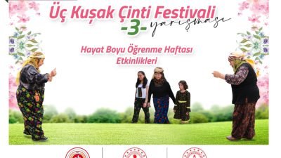 Bu yıl üçüncüsünü gerçekleştireceğimiz Üç Kuşak Çinti Festivali, kültürel mirasımızı yaşatmak