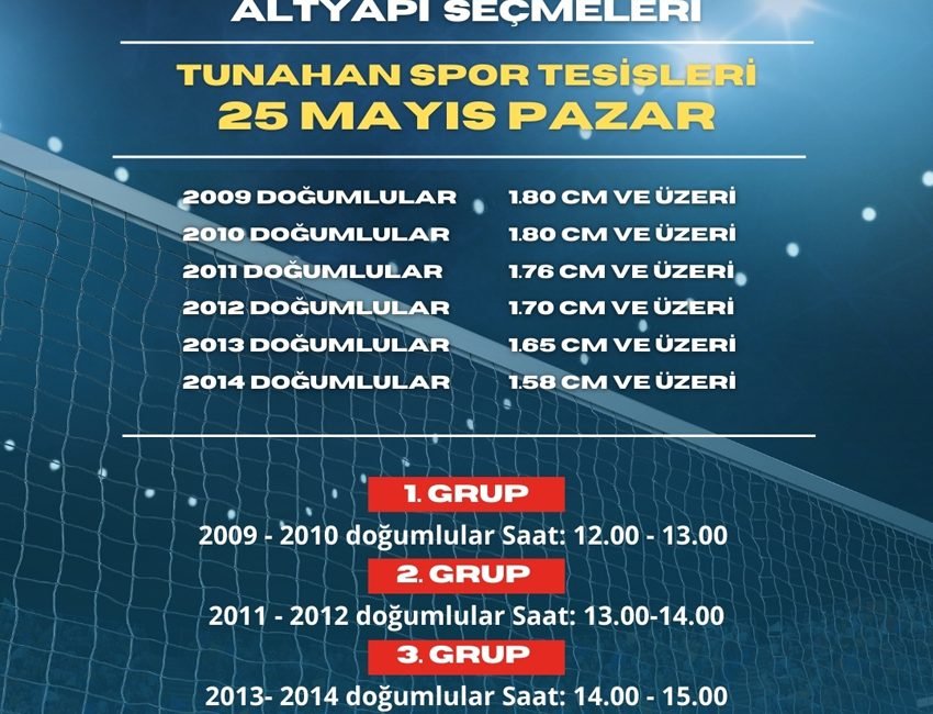 Etimesgut Belediyesi Gelişim Spor Kulübü, voleybol branşında genç yetenekleri keşfetmek