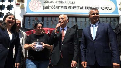 Yenimahalle Belediye Başkanı Fethi Yaşar, Şehit Öğretmen Mehmet Ali Durak