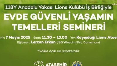 Ataşehir Belediyesi ve 118Y Lions Kulübü iş birliğiyle Kayışdağı Lions