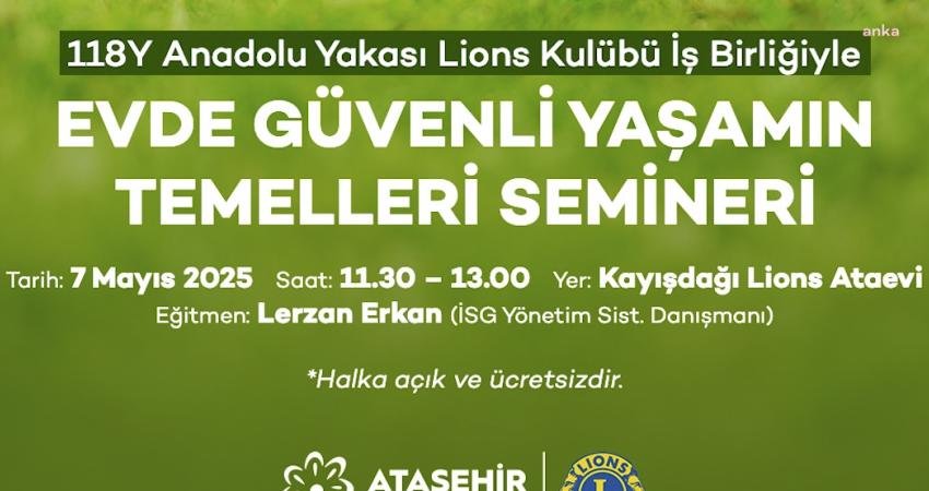 Ataşehir Belediyesi ve 118Y Lions Kulübü iş birliğiyle Kayışdağı Lions