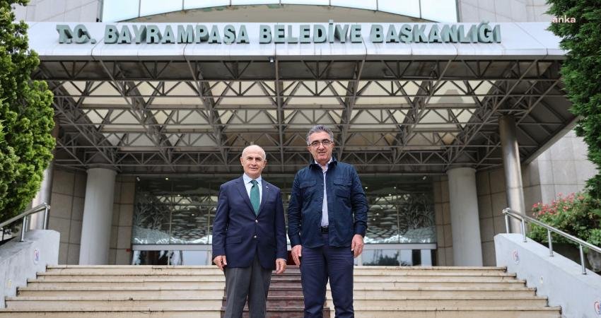 Büyükçekmece Belediye Başkanı Hasan Akgün, Bayrampaşa Belediye Başkanı Hasan Mutlu’yu