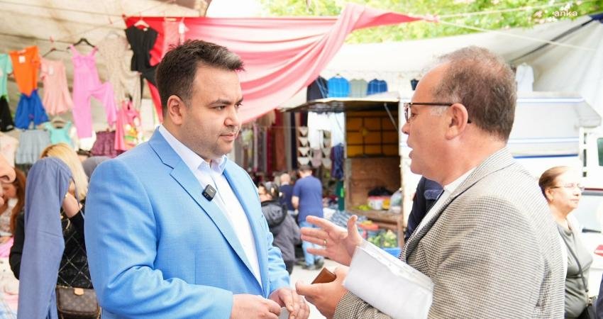 Beşiktaş Belediyesi Başkan Vekili Rasim Şişman, Konaklar Semt Pazarı’nı ziyaret