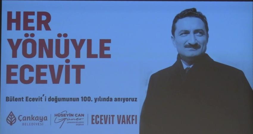 Çankaya Belediyesi, Türkiye Cumhuriyeti'nin eski Başbakanlarından Bülent Ecevit'in doğumunun 100'üncü yılı dolayısıyla "Her