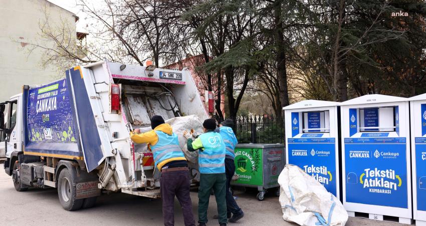 Çankaya’da tekstil kumbaraları yaygınlaşıyor Çankaya Belediyesi, temiz ve sürdürülebilir bir kent için çalışmalarına devam