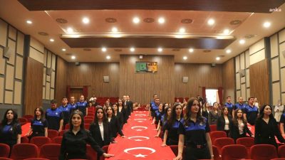 Çankaya Belediyesi’nin aday memurluk sürecini başarı ile tamamlayan 45 memuru,