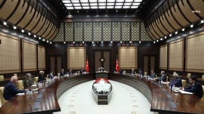 Cumhurbaşkanı Recep Tayyip Erdoğan, Cumhurbaşkanlığı Politika Kurullarının başkanvekillerini Cumhurbaşkanlığı Külliyesi'nde