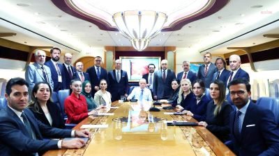 Cumhurbaşkanı Recep Tayyip Erdoğan, KKTC dönüşü uçakta gazetecilere yaptığı değerlendirmede,