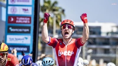 60'ıncı Cumhurbaşkanlığı Türkiye Bisiklet Turu'nun Selçuk-Çeşme etabı sona erdi. Yarışı