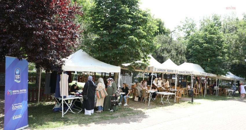 Eyüpsultan Belediyesi, kadın emeğini görünür kılmak amacıyla Yeşilpınar’da renkli bir