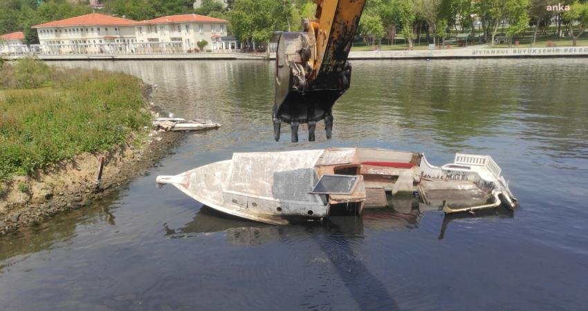 Eyüpsultan Belediyesi ve İstanbul Büyükşehir Belediyesi iş birliğiyle Haliç’te sahipsiz