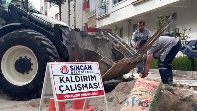 Sincan Belediyesi Fen İşleri Müdürlüğü ekipleri Sincan’da yaşayan görme engelli