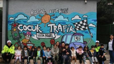 Kartal Belediyesi Kreş Müdürlüğü, Trafik Eğitim Parkı’nda kreş öğrencileri için