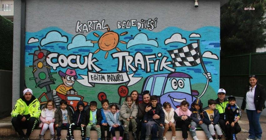 Kartal Belediyesi Kreş Müdürlüğü, Trafik Eğitim Parkı’nda kreş öğrencileri için