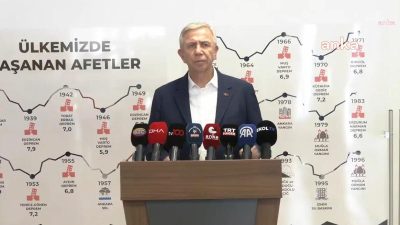 Ankara Büyükşehir Belediye (ABB) Başkanı Mansur Yavaş, "Konya’da meydana gelen 5,2