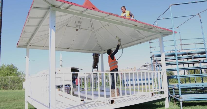 Manavgat Belediyesi 12. Yağlı Pehlivan Güreşleri için devam eden hazırlıkları