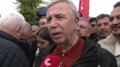 Ankara Büyükşehir Belediye (ABB) Başkanı Mansur Yavaş, Tandoğan Meydanı'nda  1