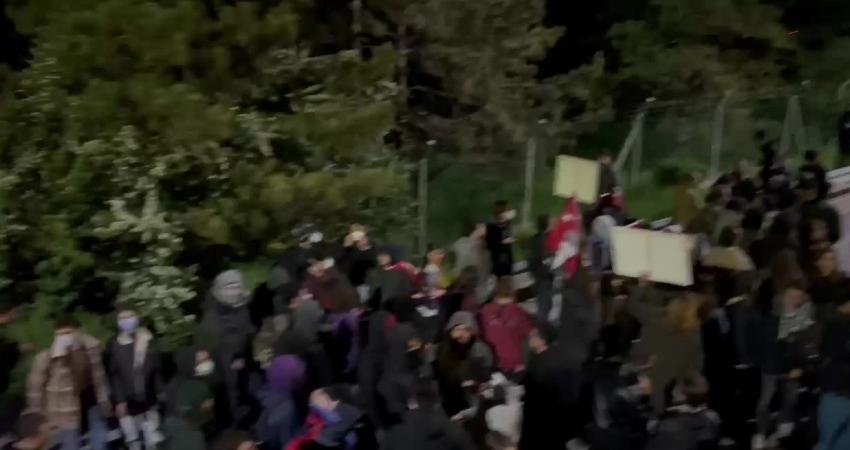 Boğaziçi Üniversitesi’nde dün gerçekleştirilen bir etkinliğe katılan ve 6 yaşındaki