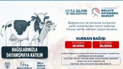 Silivri Belediyesi, yaklaşan Kurban Bayramı öncesinde Birlikte Dayanışma Marketi aracılığıyla