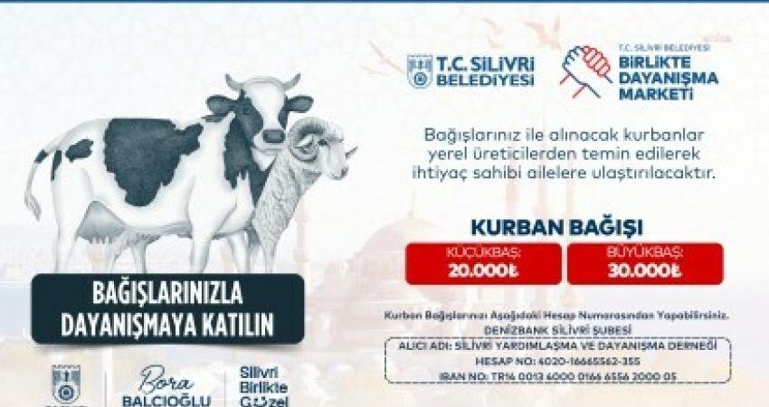 Silivri Belediyesi, yaklaşan Kurban Bayramı öncesinde Birlikte Dayanışma Marketi aracılığıyla