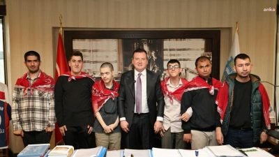 Silivri Belediyesi Engelli ve Yaşlı Koordinasyon Merkezi’nde (EYKOM), "temsili askerlik"