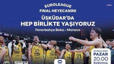 Üsküdar Belediyesi, Bağlarbaşı Kültür Merkezi’nde kuracağı dev ekran ile Fenerbahçe