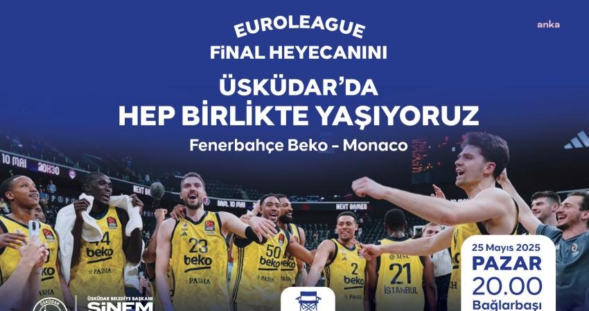Üsküdar Belediyesi, Bağlarbaşı Kültür Merkezi’nde kuracağı dev ekran ile Fenerbahçe