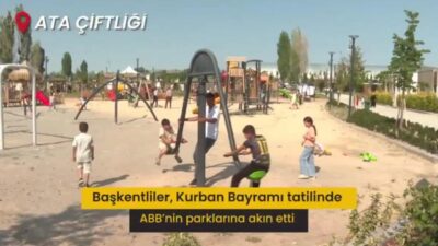 Ankara Büyükşehir Belediyesi'nin (ABB) rekreasyon alanları bayram tatilinde yoğun ilgi gördü.