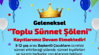 Ankara Büyükşehir Belediyesi’nin (ABB) her yıl 3 ile 12 yaş