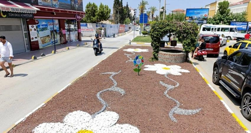 Aydın Büyükşehir Belediyesi, Park ve Bahçeler Dairesi Başkanlığı ekipleri, Kuşadası'nda hayata