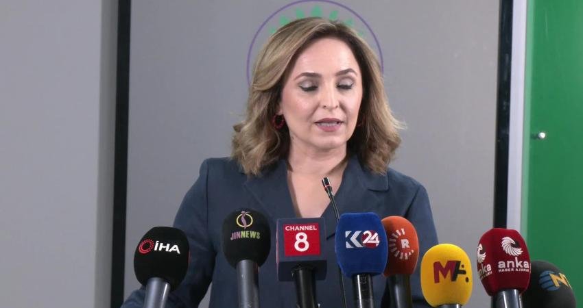 DEM Parti Sözcüsü Ayşegül Doğan, "En kısa sürede İmralı Adası'nda