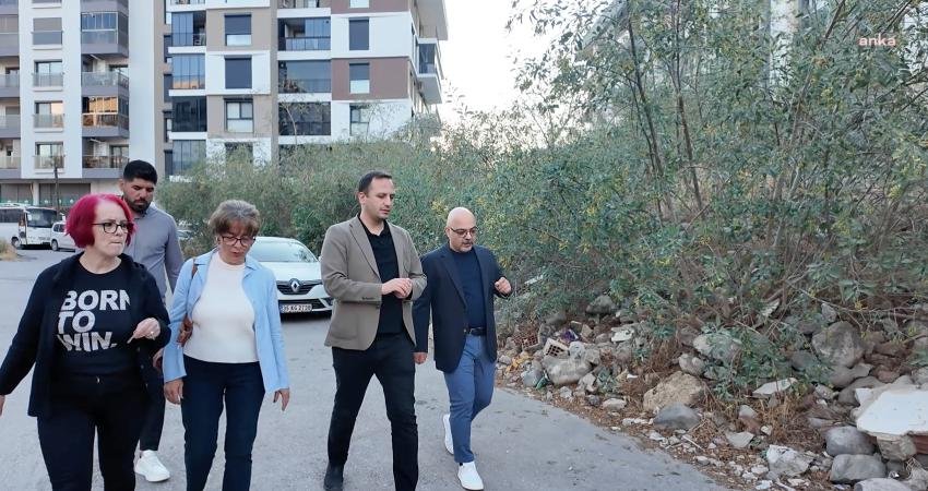 Bornova Belediye Başkanı Ömer Eşki’nin Erzene Mahallesi’nde sabah saatlerinde yaptığı