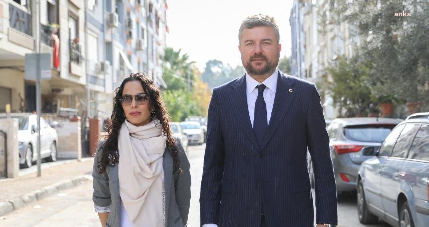 Buca Belediyesi, ilçedeki bir parkı, kadına yönelik şiddete karşı mücadele
