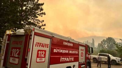 ilecik’in Gölpazarı ve Osmaneli ilçelerinde etkili olan orman yangınına müdahale