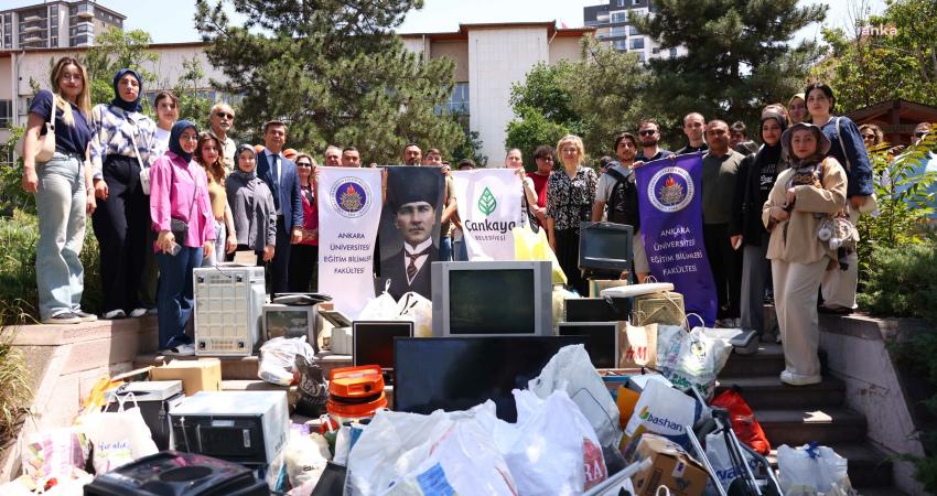 Çankaya’da elektronik atık seferberliği sürüyor Sürdürülebilir bir yaşam için yerel yönetimler düzeyinde katkı sunan Çankaya