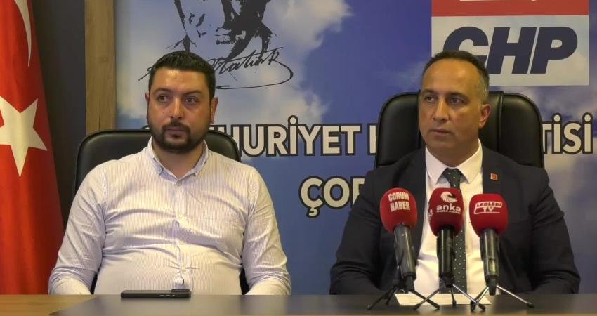 CHP Çorum İl Başkanı Dinçer Solmaz, Hitit Üniversitesi Erol Olçok