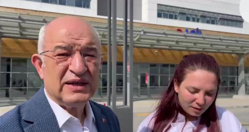 CHP Kütahya Milletvekili Ali Fazıl Kasap, Kütahya Şehir Hastanesi'nde güvenlik