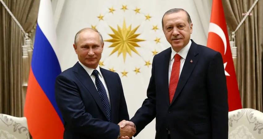 Cumhurbaşkanı Recep Tayyip Erdoğan'ın, Rusya Devlet Başkanı Vladimir Putin ile