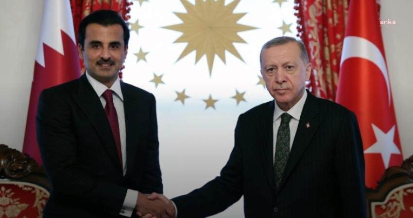 Cumhurbaşkanı Recep Tayyip Erdoğan, Katar Emiri Şeyh Temim bin Hamed
