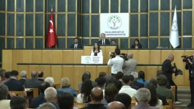 Sürece ilişkin insanların güvensizliğinin arttığına dikkati çekerek iktidara seslenen DEM