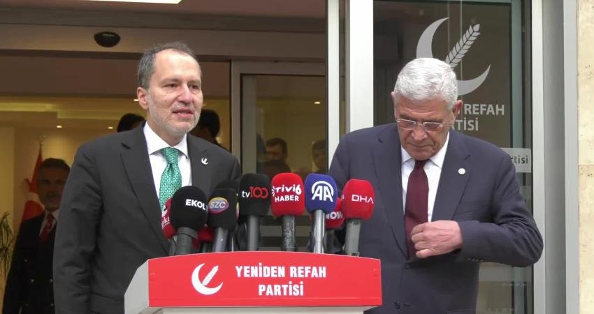 İYİ Parti Genel Başkanı Müsavat Dervişoğlu, Yeniden Refah Partisi Genel