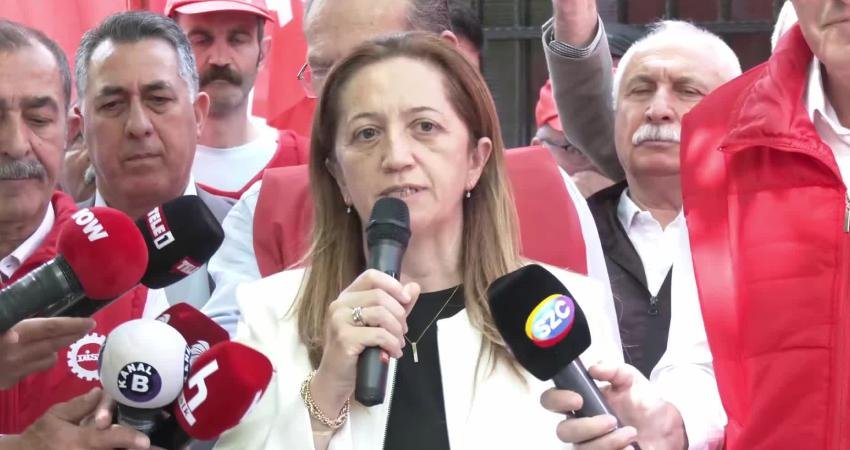 Devrimci İşçi Sendikaları Konfederasyonu (DİSK) Genel Başkanı Arzu Çerkezoğlu, “Bugün