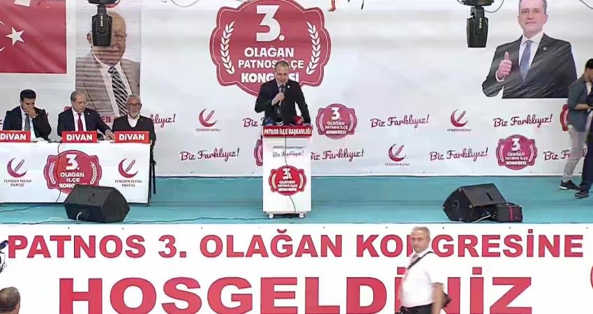 Yeniden Refah Partisi Genel Başkanı Fatih Erbakan, “Terörist İsrail insanlıktan