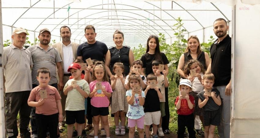 Gemlik Belediyesi Uğur Böcekleri Kreşi’nde eğitim gören minikler, doğayla iç