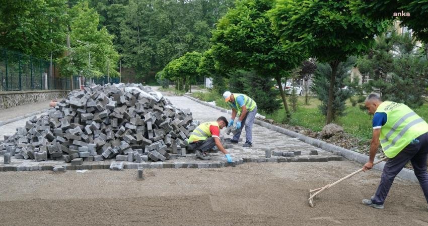 Giresun Belediyesi, Küçükköy TOKİ konutları içerisinde altyapı ve kaldırım çalışmaları tamamlanan