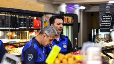 Gölbaşı Belediyesi Zabıta Müdürlüğü ekipleri Kurban Bayramı öncesi ilçedeki esnafa