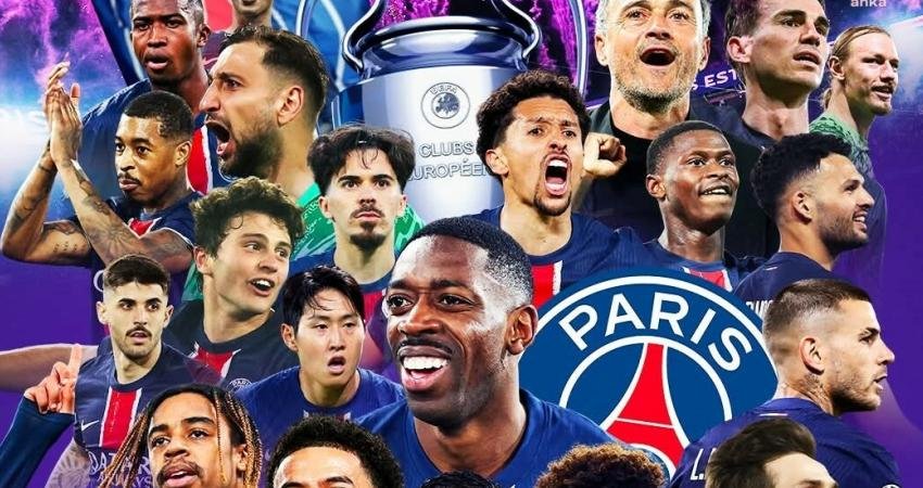Şampiyonlar Lig’i Finali’nde İnter’i 5-0 mağlup eden PSG kupanın sahibi