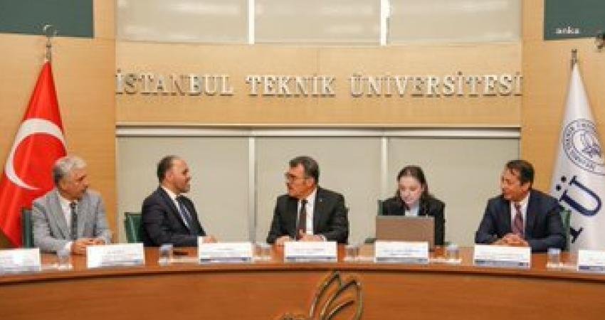İstanbul Teknik Üniversitesi (İTÜ) Rektörü Hasan Mandal ve beraberindeki heyetin,